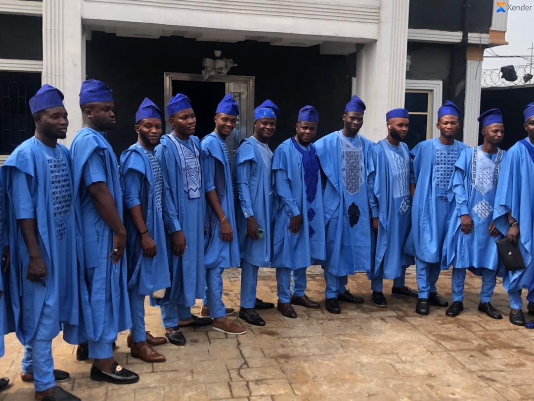 Ogun Blue Aso-Oke Agbada