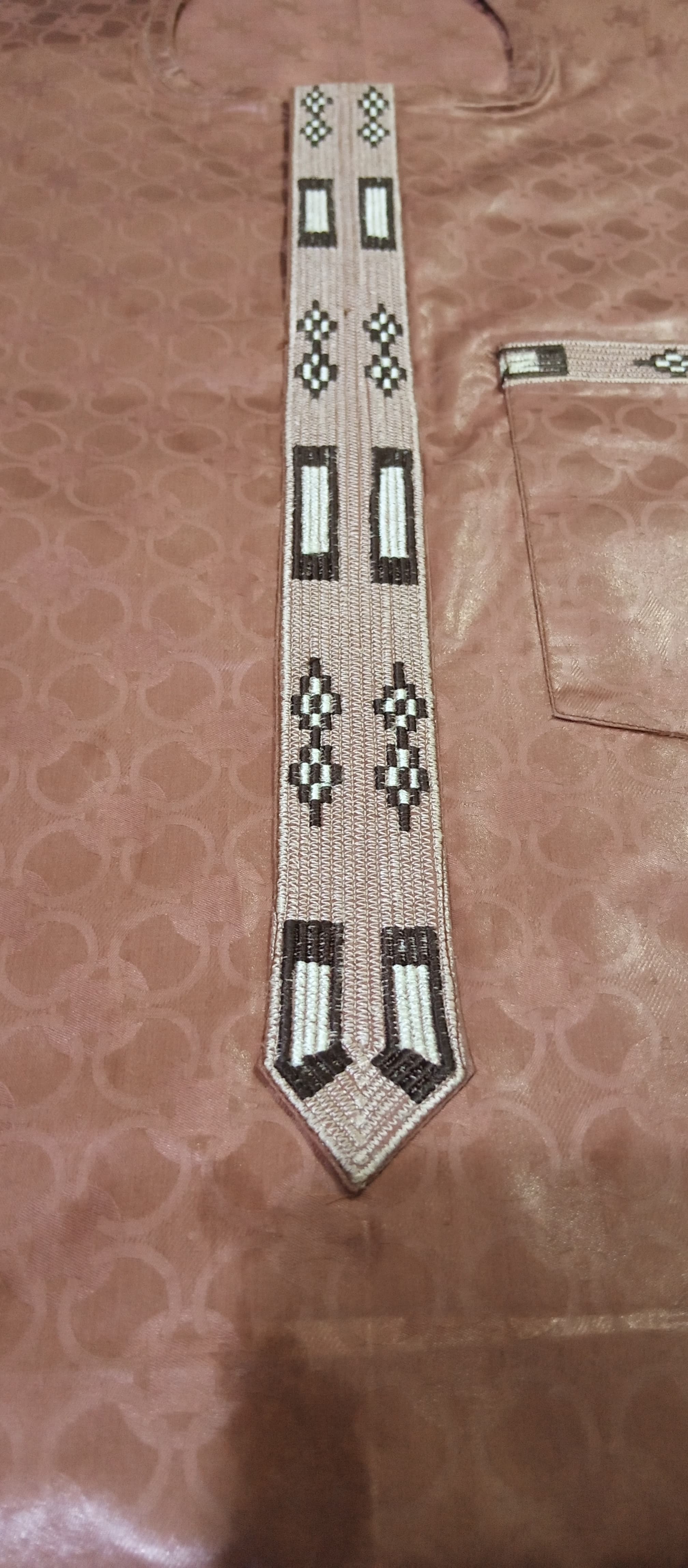 Cocoa Embroidered Kaptan